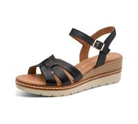 Marco Tozzi Da.-Sandalette für Damen, schwarz, Größe 40 EU