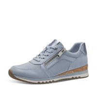 Marco Tozzi Damen Sneaker weiches Feel Me Wechselfußbett weiches Innenfutter Vegan Modern, blau (LT.Blue Comb), 39 EU
