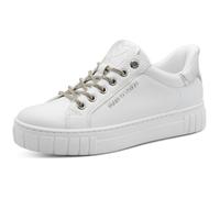 Marco Tozzi Damen Sneaker – weiches Feel Me Wechselfußbett, weiches Innenfutter – Weiß 39