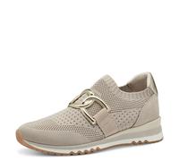 Marco Tozzi Damen Slip-On Sneaker Beige (Dune Comb) – elastisch, Größe 40