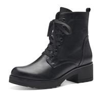 Marco Tozzi Schnürstiefelette FEEL-ME – Reißverschluss, Blockabsatz – Damen Schwarz Gr. 37