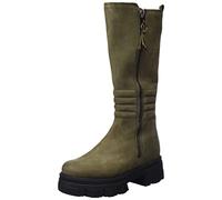 Marco Tozzi Damen 2-2-25600-29 Kniehohe Stiefel, Olive Nubuck, 38 EU