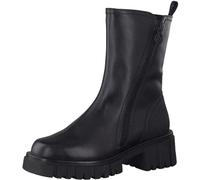 Marco Tozzi Stiefelette Lederimitat Schwarz Warmfutter