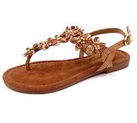 Marco Tozzi Da.-Sandalette für Damen, beige, Größe 40 EU