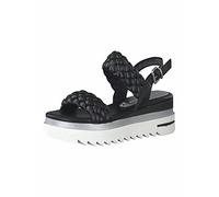 Marco Tozzi Damen 2-2-28743-28 Keilsandale, Black Antic, 39 EU