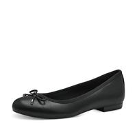 Marco Tozzi Damen-Ballerinas mit Schleife, vegan, Schwarz, 37 EU