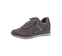 Marco Tozzi Damen Sneaker 2-23707-41 flach mit Schnürsenkeln Grau (Ash Comb) Größe 37 EU