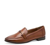 Marco Tozzi Damen Slipper aus Leder Elegant, Braun (Cognac), 38 EU