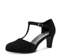 MARCO TOZZI Damen Pumps mit Riemen Vegan Elegant, Schwarz (Black), 38 EU