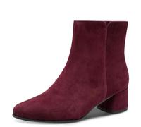 Marco Tozzi Stiefelette Veloursleder Dunkelrot Warmfutter - 39