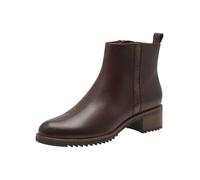 Ankleboots MARCO TOZZI "Marco Tozzi Stiefelette Leder/Textil", Damen, Gr. 37, braun (mocca), Leder, Textil, casual, Schuhe (89537411-37) mocca