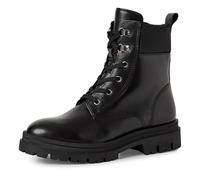 Schnürstiefelette MARCO TOZZI "Marco Tozzi Stiefelette Leder/Textil", Damen, Gr. 40, schwarz, Leder, Textil, Schuhe Schnürstiefelette (74592150-40) schwarz