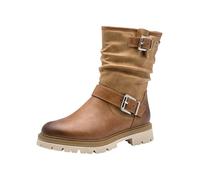 MARCO TOZZI Damen Stiefeletten Wasserabweisend mit Schnallen, Braun (Nut Comb), 40 EU