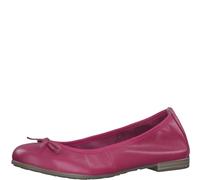 Marco Tozzi Damen Ballerinas M2210041, Leder mit Schleife, Rosa (Pink) Größe 37 EU