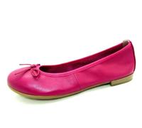 MARCO TOZZI Damen Ballerinas aus Leder mit Schleife, Rosa (Pink), 38 EU