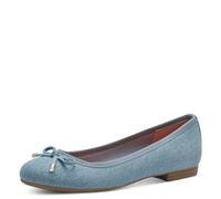 MARCO TOZZI Damen Ballerinas Glitzer Vegan, Blau (Lt Blue Jeans), 39 EU