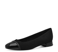 MARCO TOZZI Damen Ballerinas mit Glitzerdetails Kleiner Absatz, Schwarz (Black Comb), 39 EU