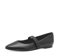 MARCO TOZZI Damen Ballerinas mit Riemen Spitz, Schwarz (Black), 39 EU