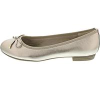MARCO TOZZI Damen Ballerinas mit Schleife Vegan, Gold (Platinum), 40 EU