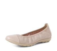 MARCO TOZZI Damen Ballerinas mit Zehenkappe Bequem, Beige (Powder), 38 EU