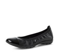 MARCO TOZZI Damen Ballerinas mit Zehenkappe Bequem, Schwarz (Black), 42 EU