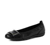 MARCO TOZZI Damen Ballerinas mit Zierschnalle Elegant, Schwarz (Black), 39 EU