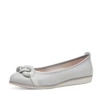 MARCO TOZZI Damen Ballerinas Runde Spitze Elegant, Weiß (White Comb), 39 EU