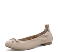Marco Tozzi Damen Ballerinas weiches Feel Me Fußbett weiches Innenfutter Vegan Modern, beige (Dune), 41 EU