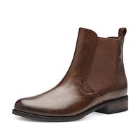MARCO TOZZI Damen Chelsea Boots aus Kunstleder Elegant, Braun (Cafe), 38 EU