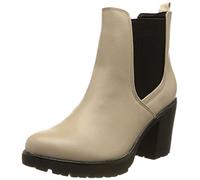 MARCO TOZZI Damen Chelsea Boots aus Kunstleder mit Absatz, Beige (Ivory Comb), 41 EU