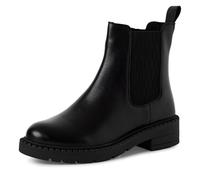 MARCO TOZZI Damen Chelsea Boots aus Leder Klassisch, Schwarz (Black), 38 EU