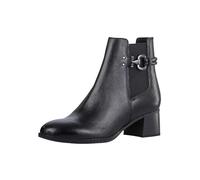MARCO TOZZI Damen Chelsea Boots aus Leder mit Absatz, Schwarz (Black), 39 EU