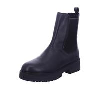 MARCO TOZZI Damen Chelsea Boots aus Leder mit Plateau, Schwarz (Black), 40 EU