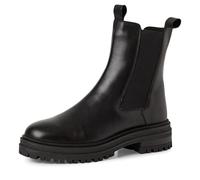MARCO TOZZI Damen Chelsea Boots aus Leder mit Plateau, Schwarz (Black), 41 EU