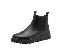 MARCO TOZZI Damen Chelsea Boots aus Leder Plateau