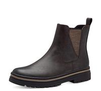 MARCO TOZZI Damen Chelsea Boots Flach mit Reißverschluss, Braun (Mocca), 37 EU