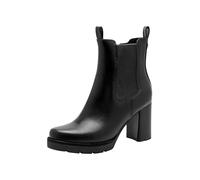 MARCO TOZZI Damen Chelsea Boots mit Blockabsatz Elegant, Schwarz (Black), 40 EU