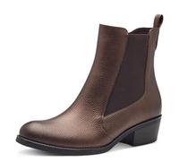 MARCO TOZZI Damen Chelsea Boots mit Blockabsatz mit Reißverschluss, Braun (Bronce), 41 EU