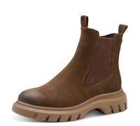 MARCO TOZZI Damen Chelsea Boots mit Chunky-Sohle Modern, Braun (Cafe), 37 EU