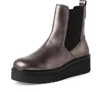 Marco Tozzi Stiefelette Keilsohle für Damen, silber, Größe 39 EU