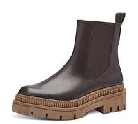 MARCO TOZZI Damen Chelsea Boots Vegan zum Schlupfen, Braun (Mocca/Nature), 37 EU