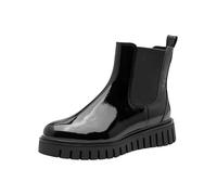 MARCO TOZZI Damen Chelsea Boots zum Schlupfen Plateau, Schwarz (Black Patent), 38 EU