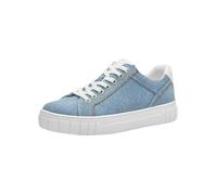 Marco Tozzi Damen, Feel ME Fußbett,Wechselfußbett, weiches Innenfutter, 2-23702-42 Sneaker, Blue Jeans COM, 39 EU