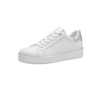 Marco Tozzi Damen, Feel ME Fußbett,Wechselfußbett, weiches Innenfutter, 2-23705-41 Sneaker Low, White Comb, 41 EU