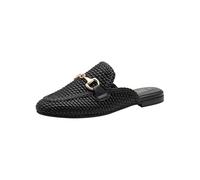 Sabot MARCO TOZZI BY GMK, Damen, Gr. 38, schwarz, Lederimitat, unifarben, Schuhe Sabot, Blockabsatz, Schlupfschuh, Businessschuh mit eleganter Schmuckspange (85778646-38) schwarz