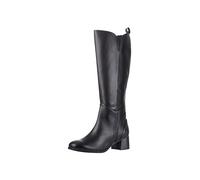MARCO TOZZI Damen Hohe Stiefel mit Absatz aus Leder Elegant, Schwarz (Black), 40 EU