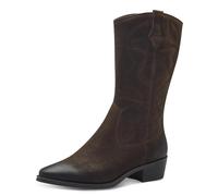 MARCO TOZZI Damen Hohe Stiefel mit Absatz Cowboy Spitz, Braun (Cafe), 37 EU