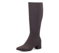 MARCO TOZZI Damen Hohe Stiefel mit Absatz Elegant Spitz, Grau (Anthracite), 36 EU