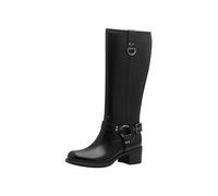 MARCO TOZZI Damen Hohe Stiefel mit Absatz Kniehoch mit Blockabsatz, Schwarz (Black), 38 EU