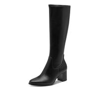 MARCO TOZZI Damen Hohe Stiefel mit Absatz Vegan aus Kunstleder, Schwarz (Black), 41 EU